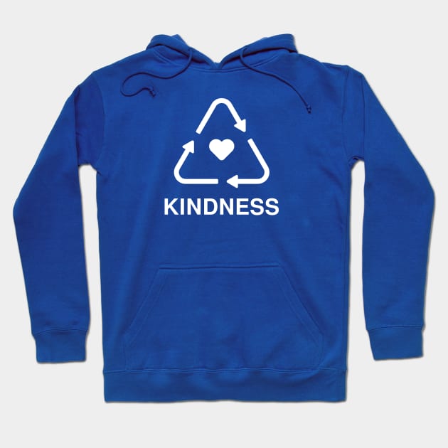 RECYCLE KINDNESS (WHITE) Hoodie by encip